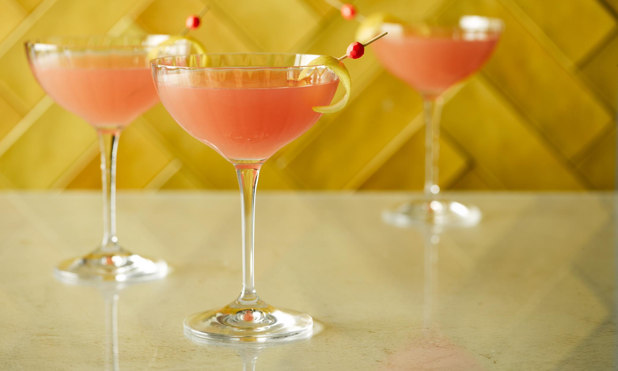 Pink Pernod Martini Toast