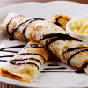 Pancakes With Boozy Choc Sauce